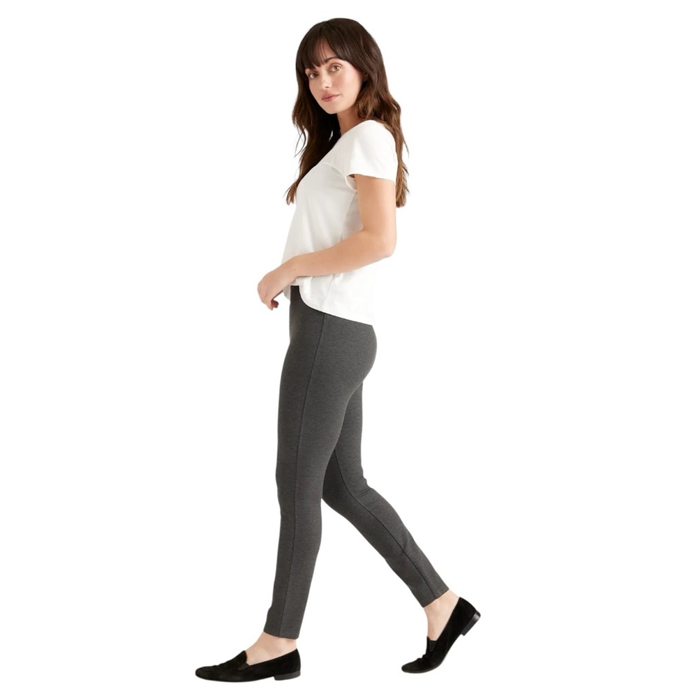 Quince Ultra-Stretch Ponte Ankle Pants High Waist Size Large Tall New
